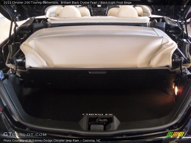 Brilliant Black Crystal Pearl / Black/Light Frost Beige 2011 Chrysler 200 Touring Convertible