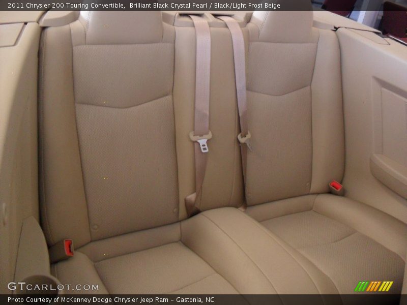 Brilliant Black Crystal Pearl / Black/Light Frost Beige 2011 Chrysler 200 Touring Convertible