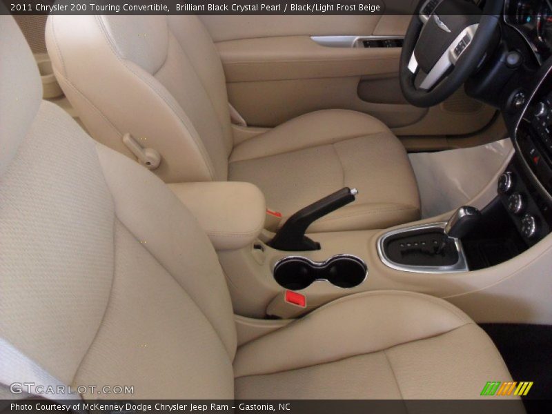 Brilliant Black Crystal Pearl / Black/Light Frost Beige 2011 Chrysler 200 Touring Convertible