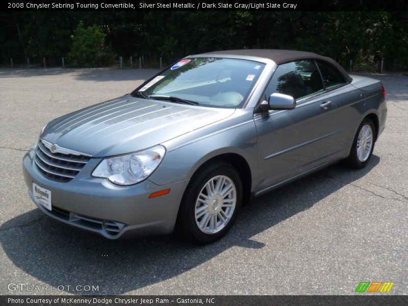 Silver Steel Metallic / Dark Slate Gray/Light Slate Gray 2008 Chrysler Sebring Touring Convertible