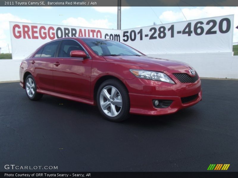 Barcelona Red Metallic / Ash 2011 Toyota Camry SE