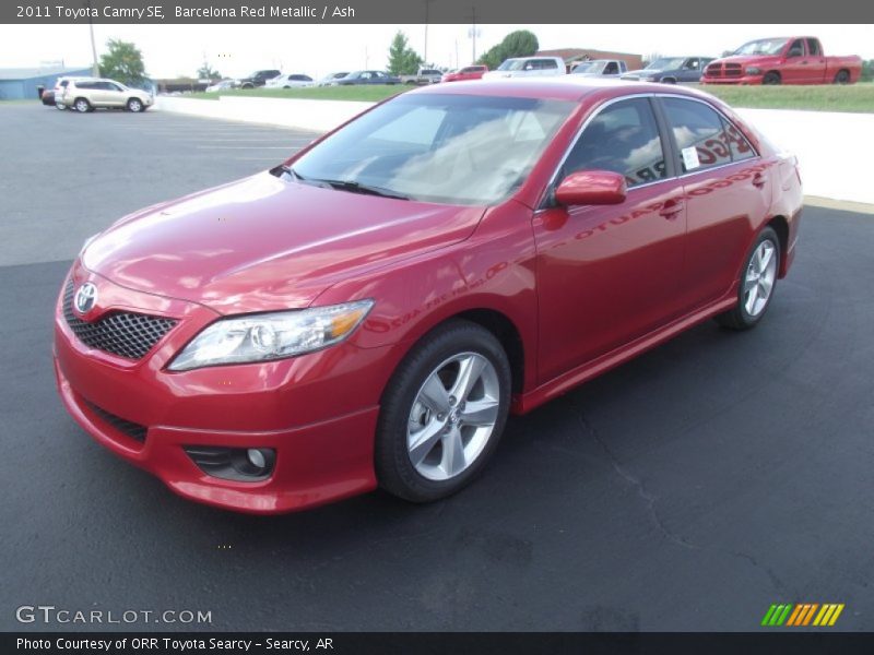 Barcelona Red Metallic / Ash 2011 Toyota Camry SE