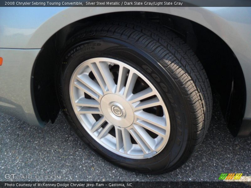 Silver Steel Metallic / Dark Slate Gray/Light Slate Gray 2008 Chrysler Sebring Touring Convertible