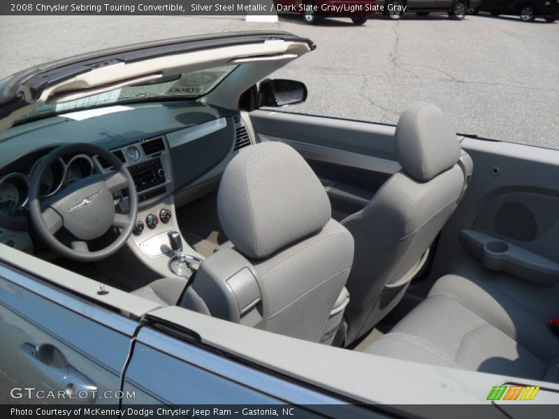 Silver Steel Metallic / Dark Slate Gray/Light Slate Gray 2008 Chrysler Sebring Touring Convertible