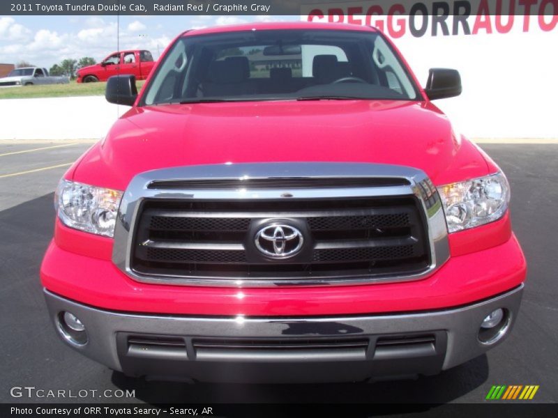 Radiant Red / Graphite Gray 2011 Toyota Tundra Double Cab