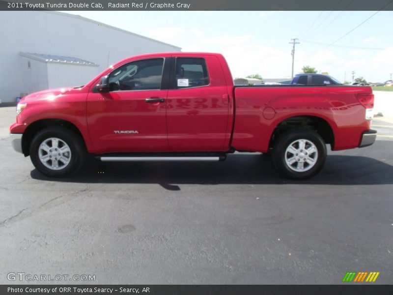 Radiant Red / Graphite Gray 2011 Toyota Tundra Double Cab