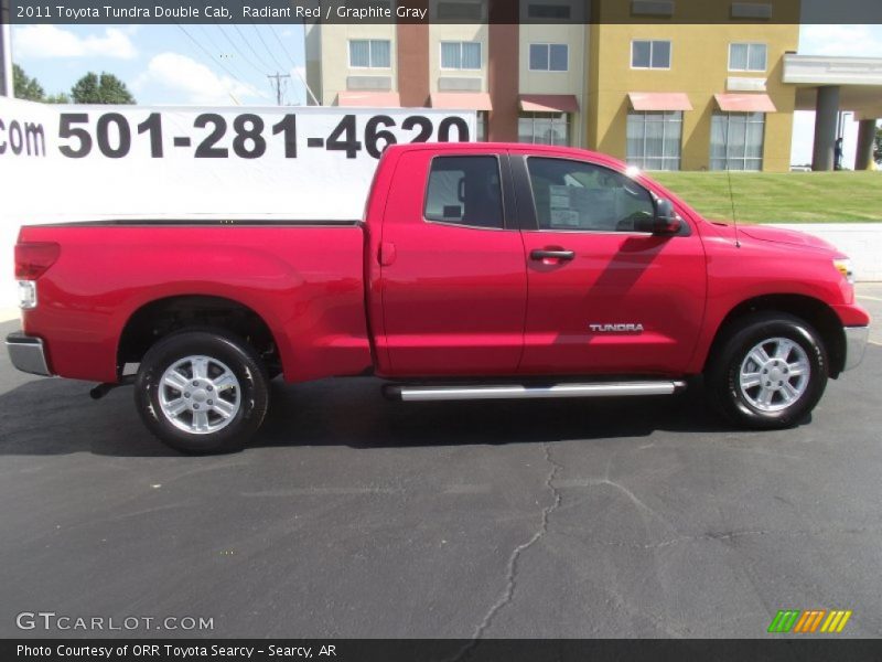 Radiant Red / Graphite Gray 2011 Toyota Tundra Double Cab