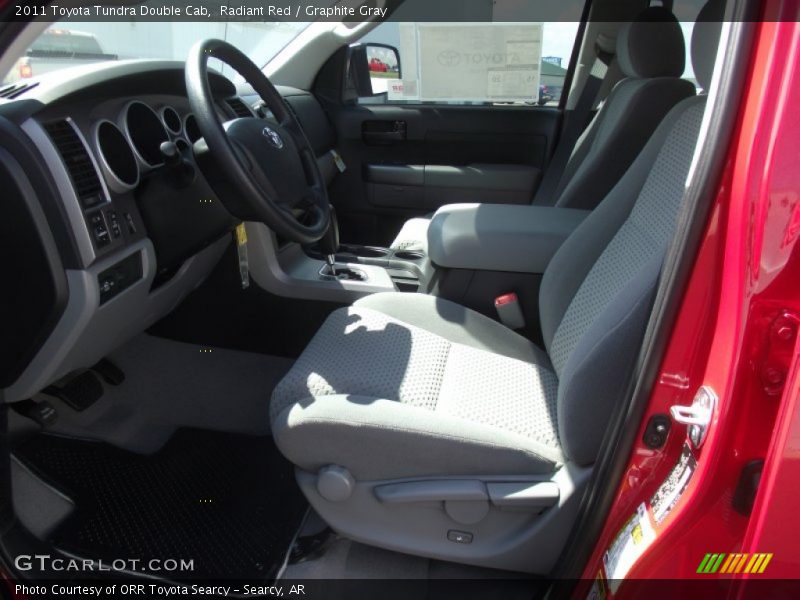 Radiant Red / Graphite Gray 2011 Toyota Tundra Double Cab