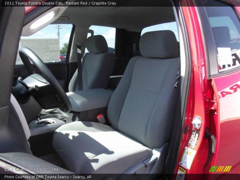Radiant Red / Graphite Gray 2011 Toyota Tundra Double Cab