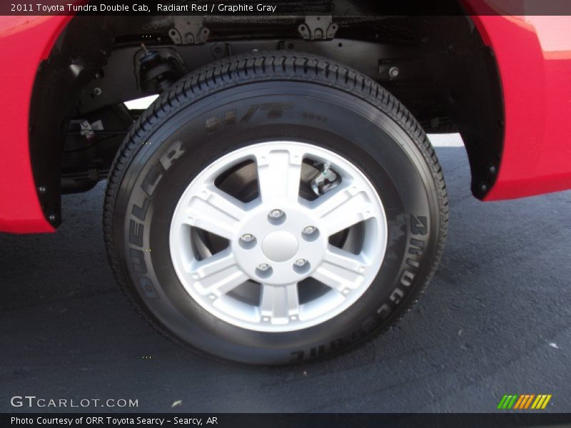 Radiant Red / Graphite Gray 2011 Toyota Tundra Double Cab