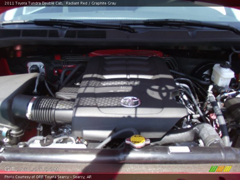 Radiant Red / Graphite Gray 2011 Toyota Tundra Double Cab