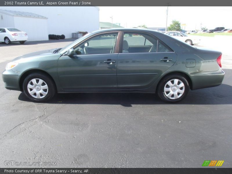 Aspen Green Pearl / Stone 2002 Toyota Camry LE