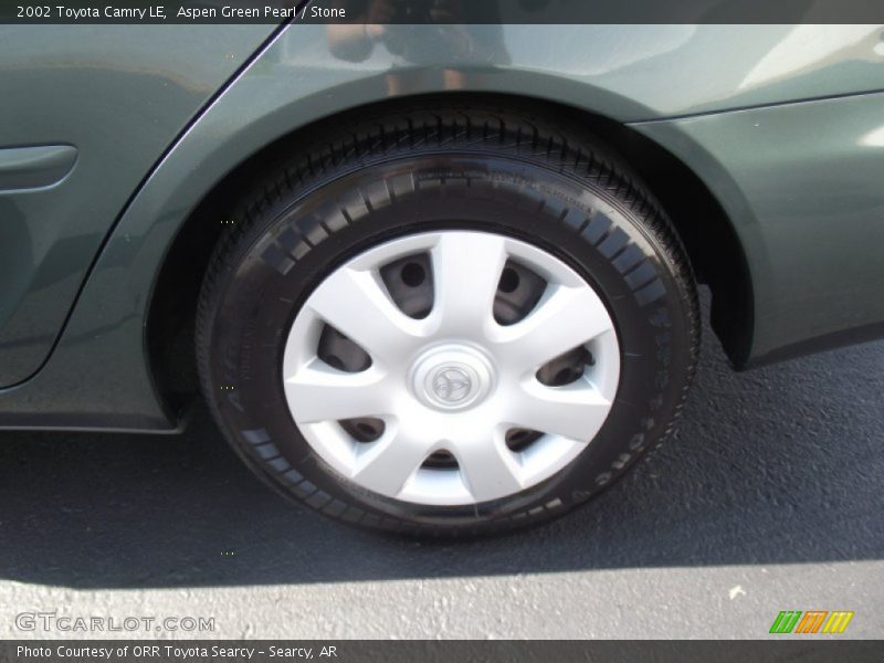 Aspen Green Pearl / Stone 2002 Toyota Camry LE