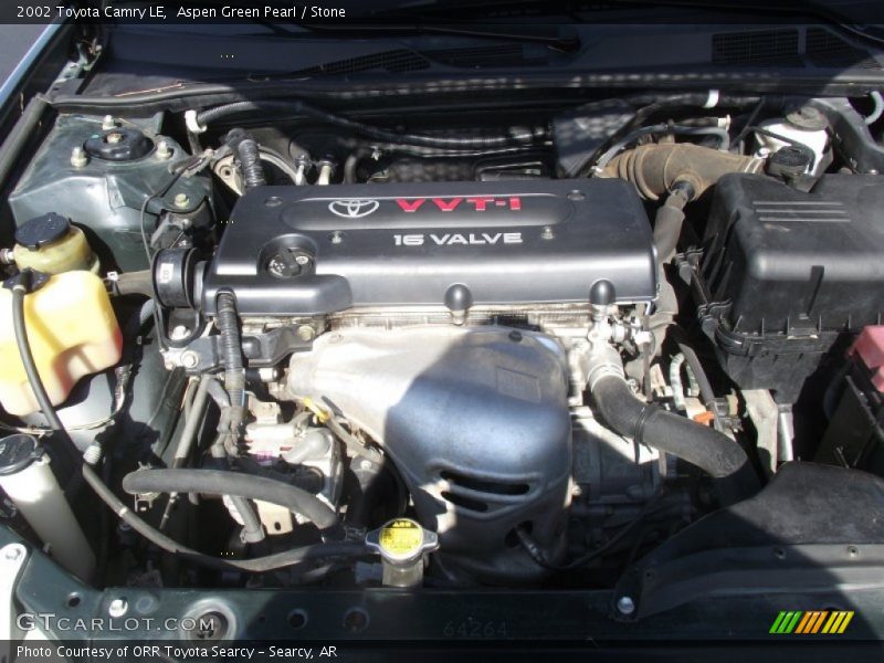 Aspen Green Pearl / Stone 2002 Toyota Camry LE