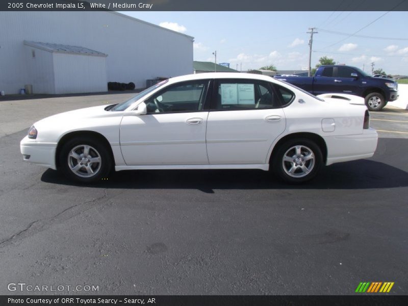 White / Medium Gray 2005 Chevrolet Impala LS