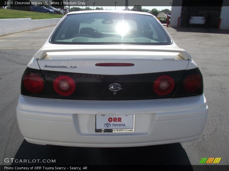 White / Medium Gray 2005 Chevrolet Impala LS