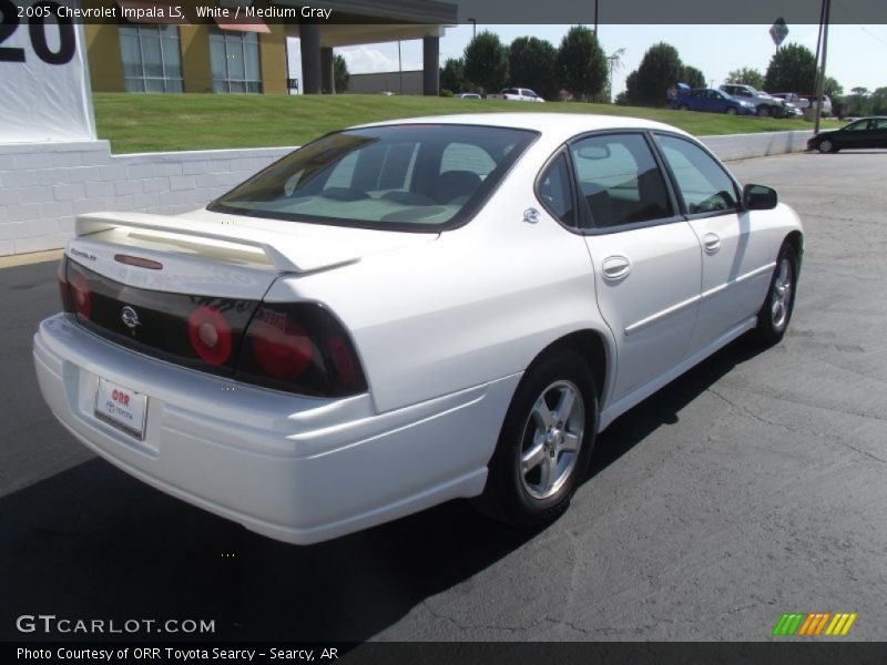 White / Medium Gray 2005 Chevrolet Impala LS