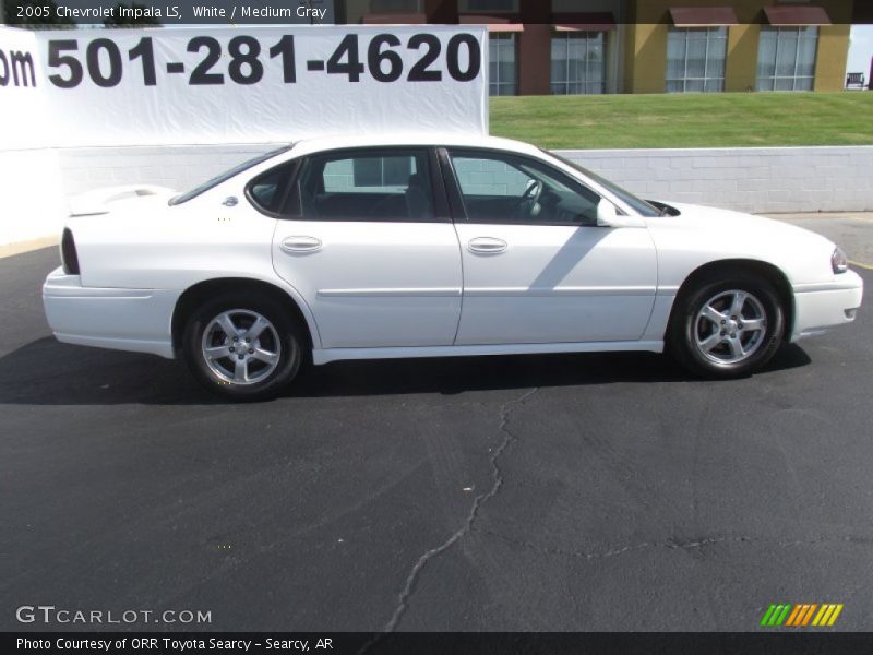 White / Medium Gray 2005 Chevrolet Impala LS