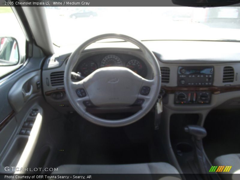 White / Medium Gray 2005 Chevrolet Impala LS