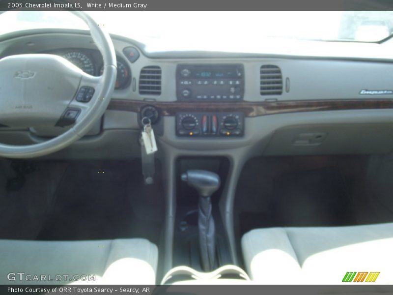 White / Medium Gray 2005 Chevrolet Impala LS