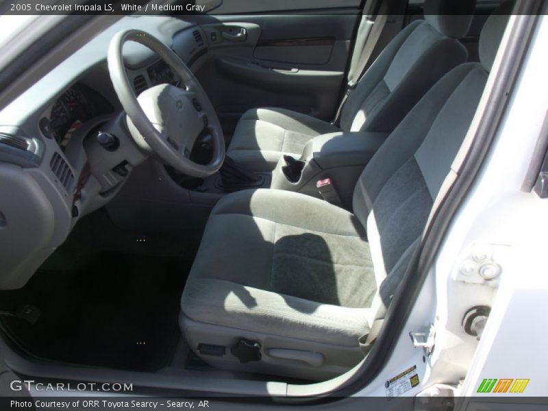 White / Medium Gray 2005 Chevrolet Impala LS