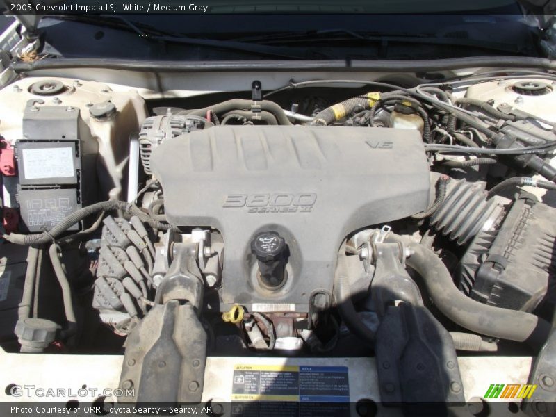 White / Medium Gray 2005 Chevrolet Impala LS