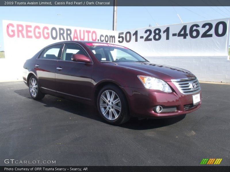 Cassis Red Pearl / Dark Charcoal 2009 Toyota Avalon Limited