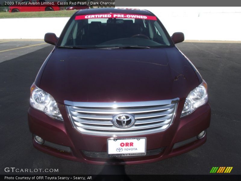 Cassis Red Pearl / Dark Charcoal 2009 Toyota Avalon Limited