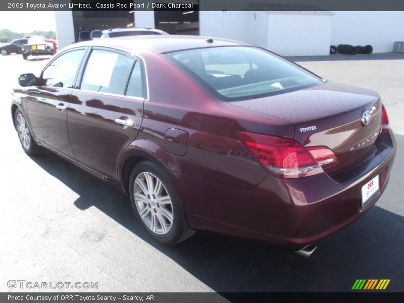 Cassis Red Pearl / Dark Charcoal 2009 Toyota Avalon Limited