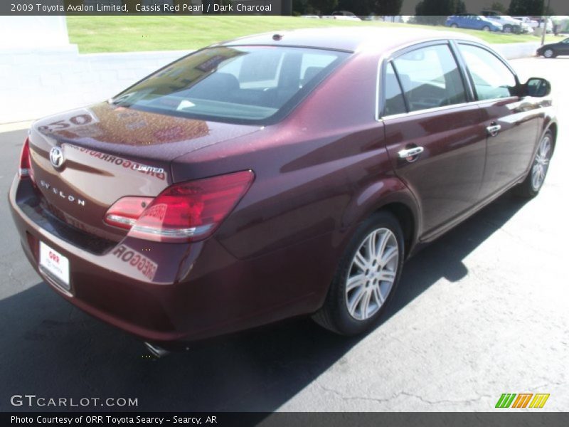 Cassis Red Pearl / Dark Charcoal 2009 Toyota Avalon Limited