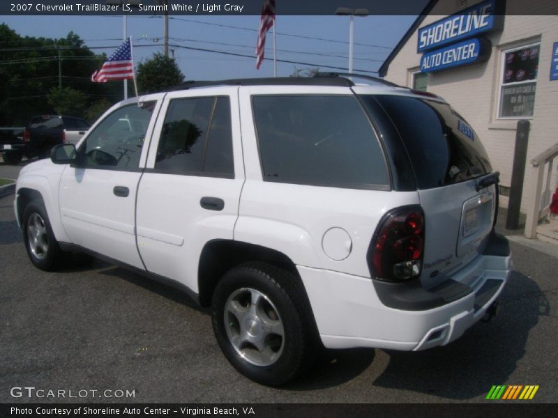 Summit White / Light Gray 2007 Chevrolet TrailBlazer LS
