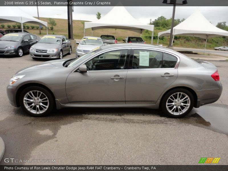 Platinum Graphite Gray / Graphite 2008 Infiniti G 35 x S Sedan