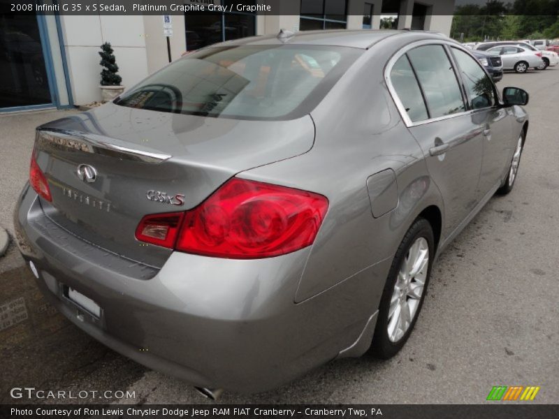Platinum Graphite Gray / Graphite 2008 Infiniti G 35 x S Sedan