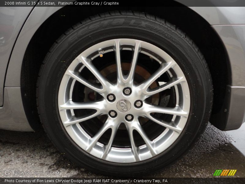Platinum Graphite Gray / Graphite 2008 Infiniti G 35 x S Sedan