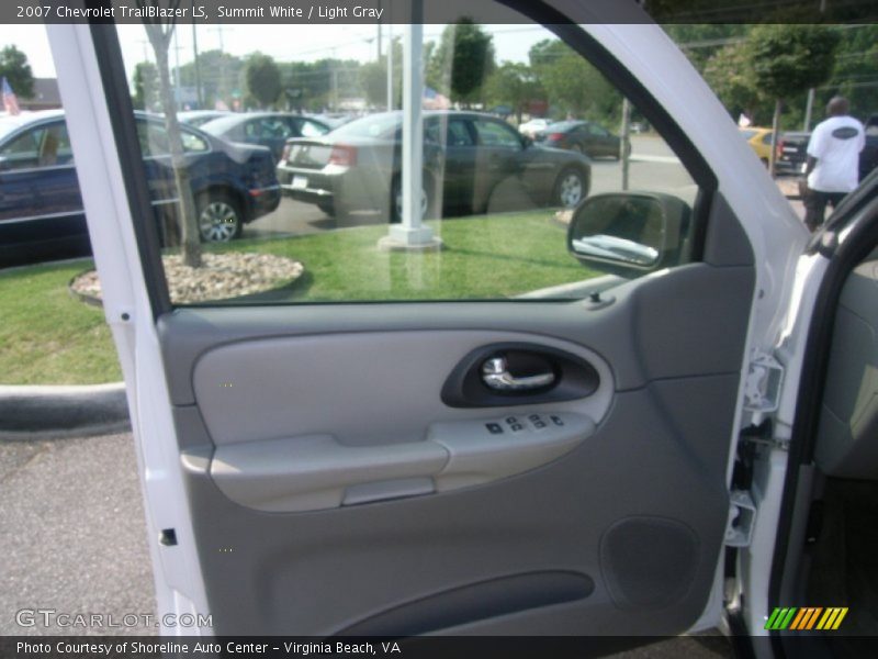 Summit White / Light Gray 2007 Chevrolet TrailBlazer LS