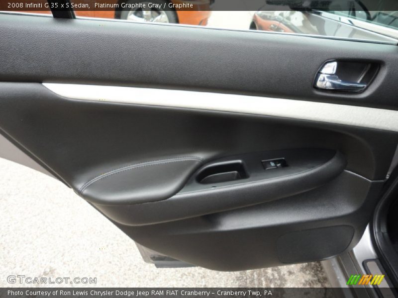 Platinum Graphite Gray / Graphite 2008 Infiniti G 35 x S Sedan