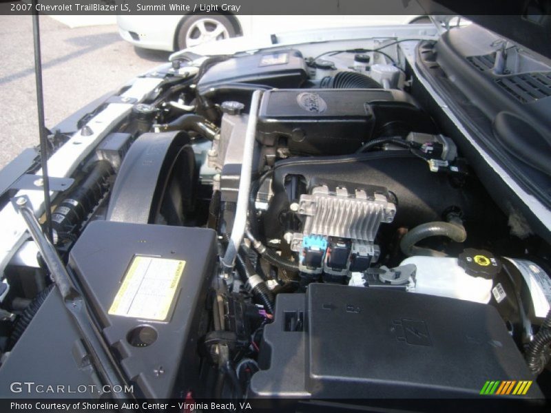 Summit White / Light Gray 2007 Chevrolet TrailBlazer LS