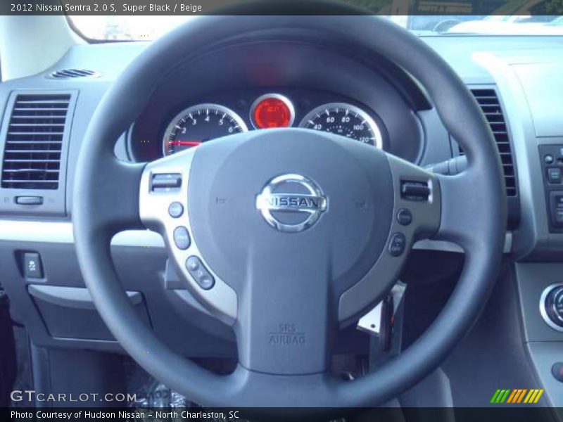 Super Black / Beige 2012 Nissan Sentra 2.0 S