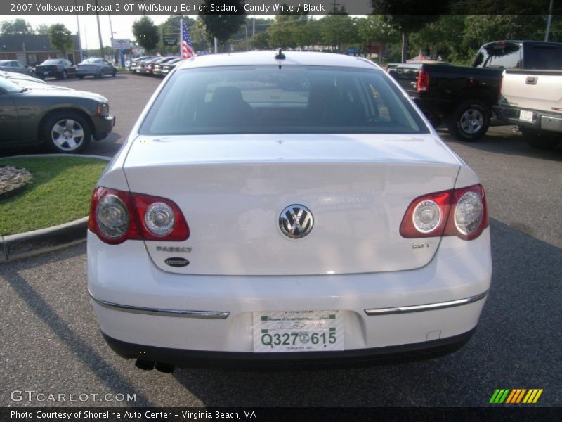 Candy White / Black 2007 Volkswagen Passat 2.0T Wolfsburg Edition Sedan