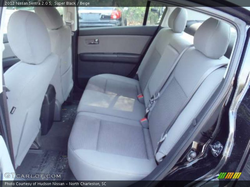 Super Black / Beige 2012 Nissan Sentra 2.0 S