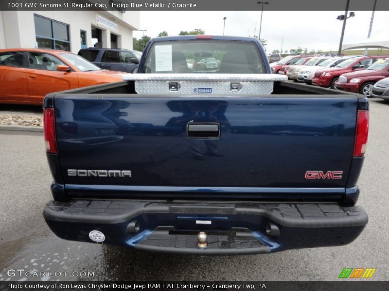 Indigo Blue Metallic / Graphite 2003 GMC Sonoma SL Regular Cab