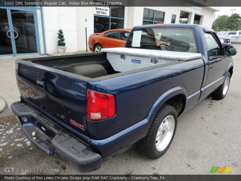 Indigo Blue Metallic / Graphite 2003 GMC Sonoma SL Regular Cab