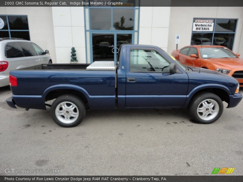 Indigo Blue Metallic / Graphite 2003 GMC Sonoma SL Regular Cab