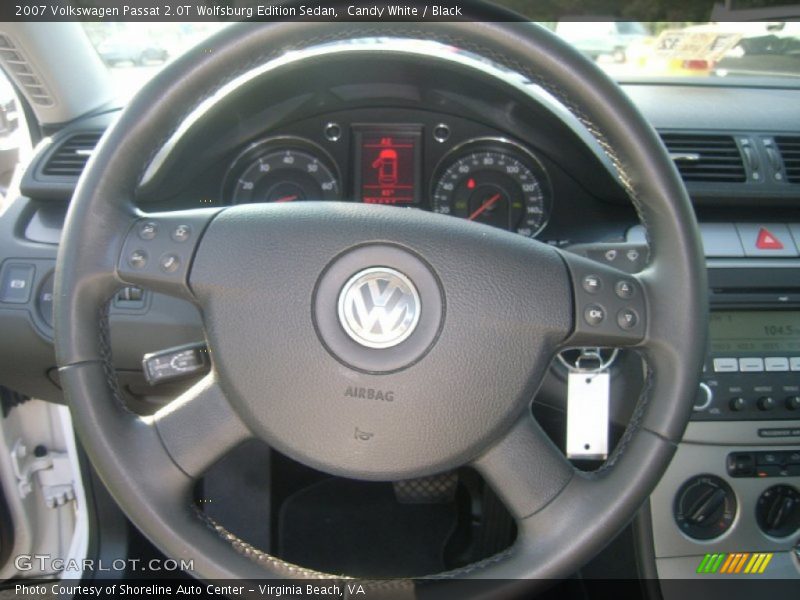Candy White / Black 2007 Volkswagen Passat 2.0T Wolfsburg Edition Sedan