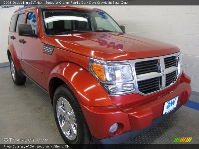 Sunburst Orange Pearl / Dark Slate Gray/Light Slate Gray 2008 Dodge Nitro SLT 4x4