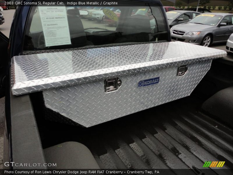 Indigo Blue Metallic / Graphite 2003 GMC Sonoma SL Regular Cab