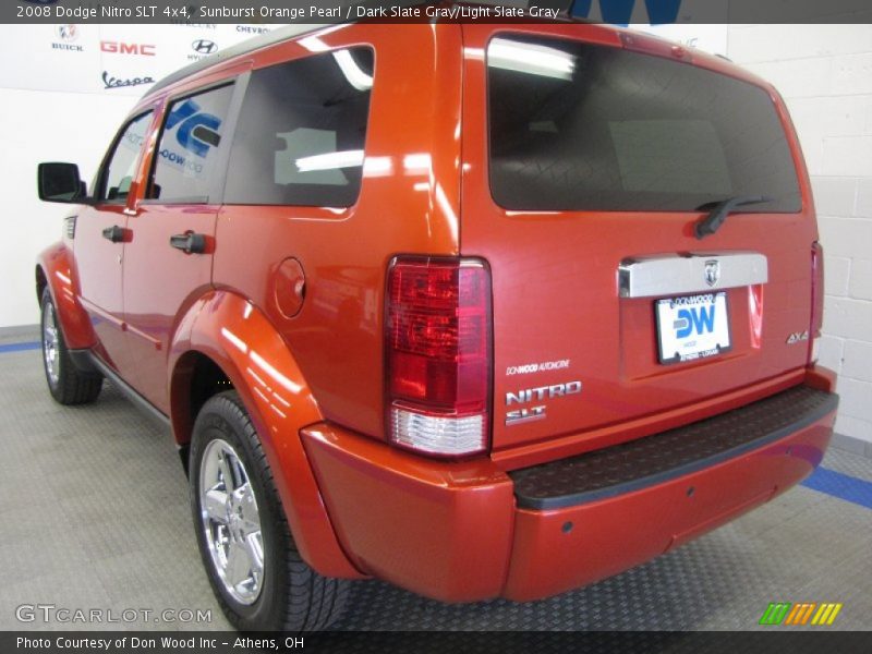 Sunburst Orange Pearl / Dark Slate Gray/Light Slate Gray 2008 Dodge Nitro SLT 4x4