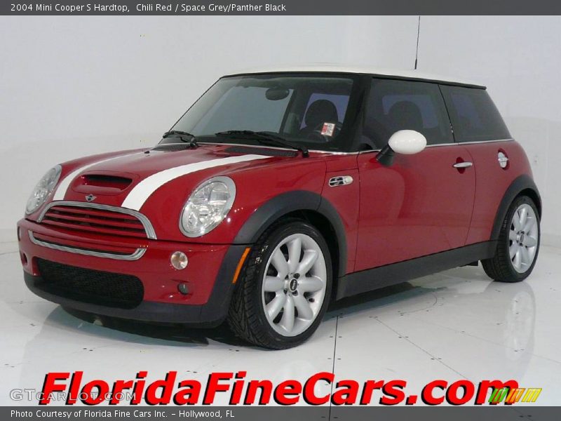 Chili Red / Space Grey/Panther Black 2004 Mini Cooper S Hardtop
