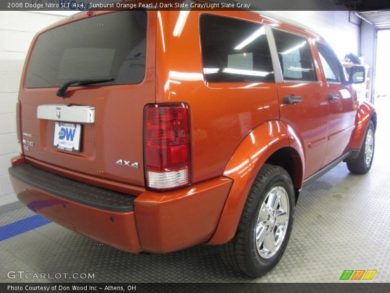 Sunburst Orange Pearl / Dark Slate Gray/Light Slate Gray 2008 Dodge Nitro SLT 4x4