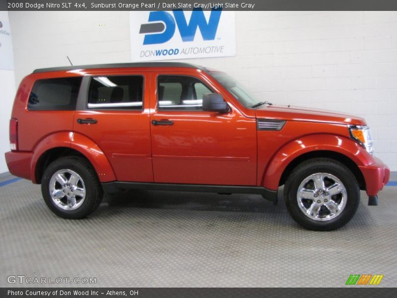 Sunburst Orange Pearl / Dark Slate Gray/Light Slate Gray 2008 Dodge Nitro SLT 4x4